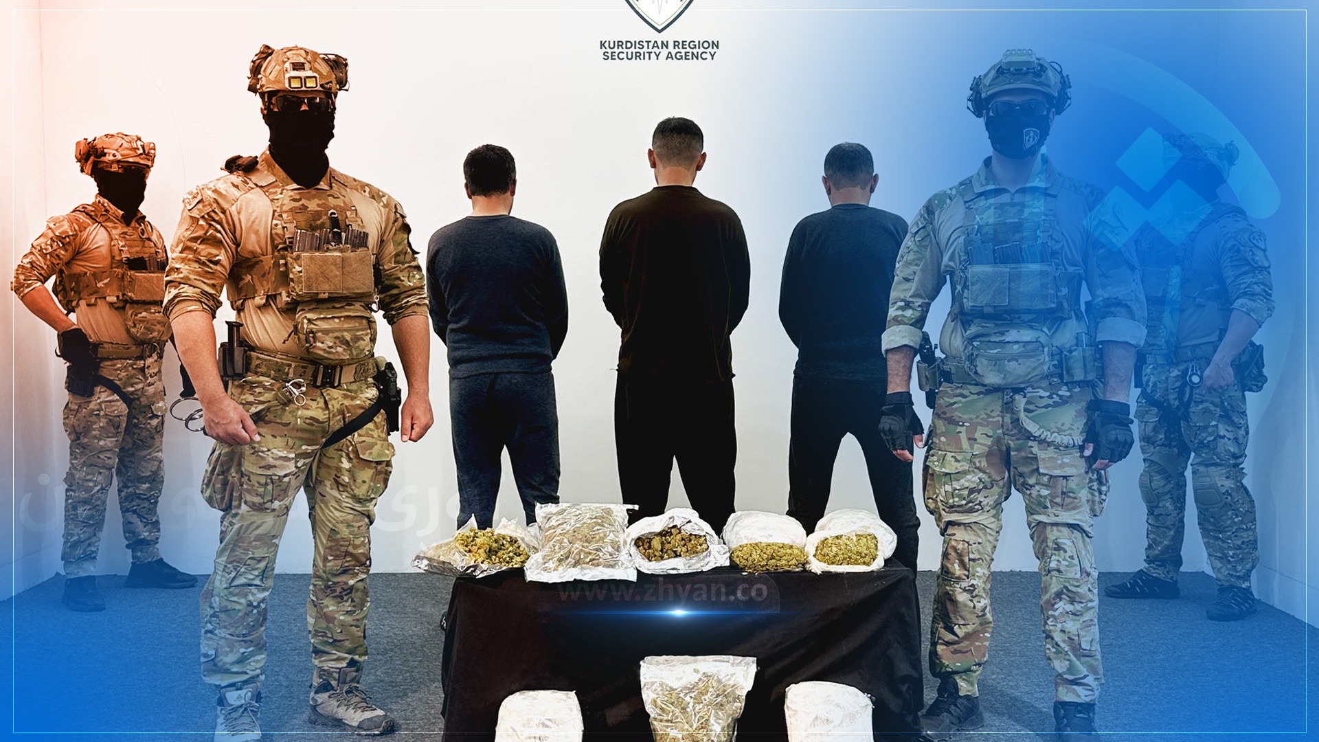 دەزگای ئاسایشی هەرێم، دەستگیرکردنی سێ بازرگانی ماددەی هۆشبەر ڕادەگەیەنێت